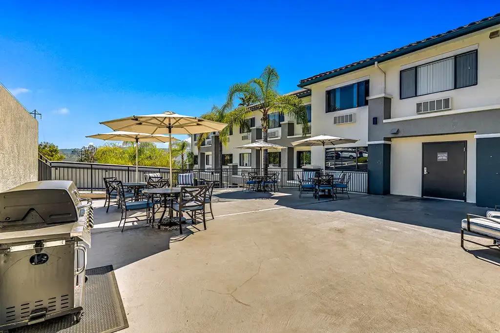 Dining area of an apartment at Healdsburg